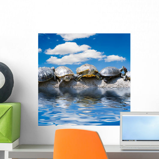 hasten on the sea Wall Mural