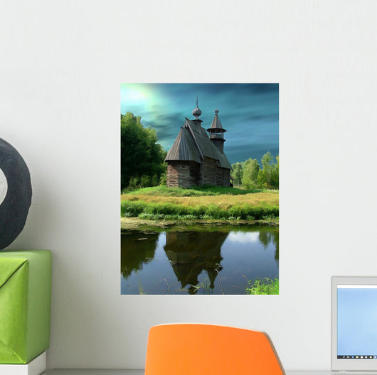   russia, kostroma, museum of wooden architecture Wall Mural