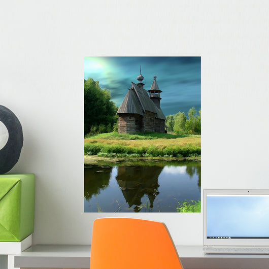   russia, kostroma, museum of wooden architecture Wall Mural