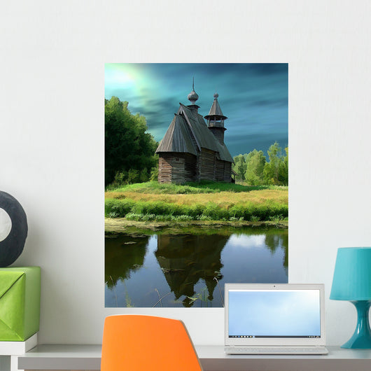   russia, kostroma, museum of wooden architecture Wall Mural
