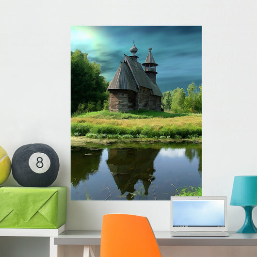   russia, kostroma, museum of wooden architecture Wall Mural
