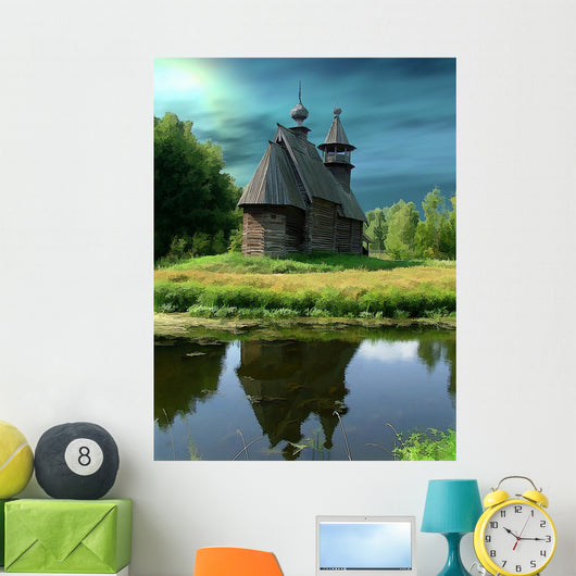   russia, kostroma, museum of wooden architecture Wall Mural
