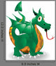 Dragon Cartoon Puppy-Baby-Dragon Vector Wall Decal