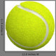 Tennis Ball White 3D Wall Decal