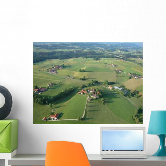 Foothills Alps Allgau-farms Wall Decal