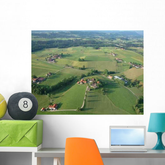 Foothills Alps Allgau-farms Wall Decal