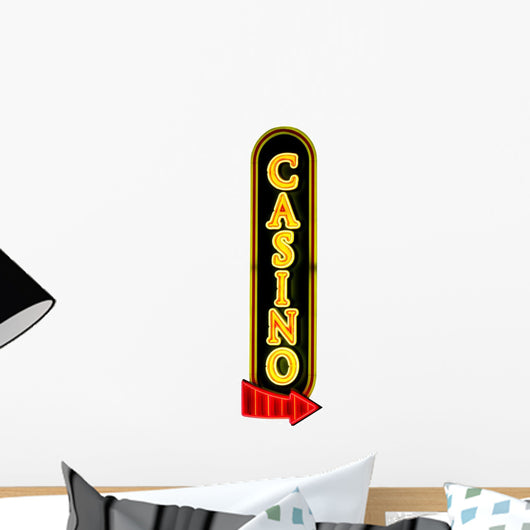 Casino Sign Wall Decal