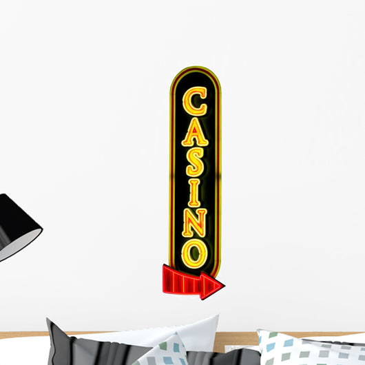 Casino Sign Wall Decal
