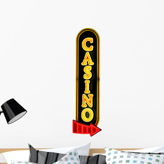 Casino Sign Wall Decal
