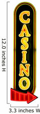 Casino Sign Wall Decal
