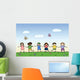 Happy Children Holding for Wall Mural