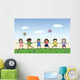 Happy Children Holding for Wall Mural