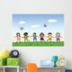 Happy Children Holding for Wall Mural