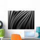 Black Abstract Satin Curtain