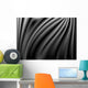 Black Abstract Satin Curtain