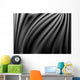 Black Abstract Satin Curtain