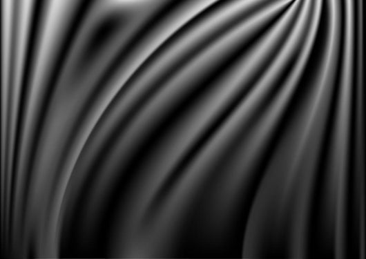 Black Abstract Satin Curtain