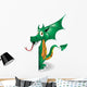 Puppy-Baby Dragon Dragon Background Background-Vector Wall Decal