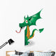 Puppy-Baby Dragon Dragon Background Background-Vector Wall Decal