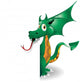 Puppy-Baby Dragon Dragon Background Background-Vector Wall Decal