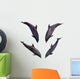 Four Jumping Dolphins Wall Decal