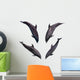 Four Jumping Dolphins Wall Decal