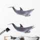 Two Dolphins Breached Wall Decal