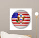 Badge with Flag United Wall Decal