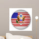 Badge with Flag United Wall Decal