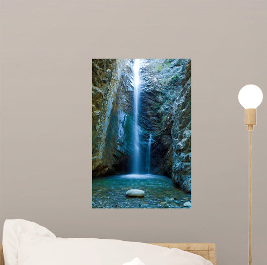 Chantara Waterfalls in Trodos mountains, Cyprus Wall Mural