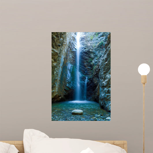 Chantara Waterfalls in Trodos mountains, Cyprus Wall Mural