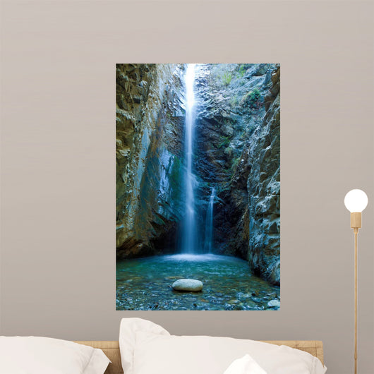Chantara Waterfalls in Trodos mountains, Cyprus Wall Mural