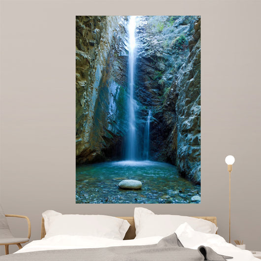 Chantara Waterfalls in Trodos mountains, Cyprus Wall Mural