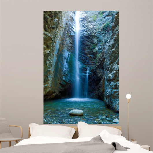 Chantara Waterfalls in Trodos mountains, Cyprus Wall Mural