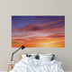 Brilliant Purple Orange Sunset Wall Decal