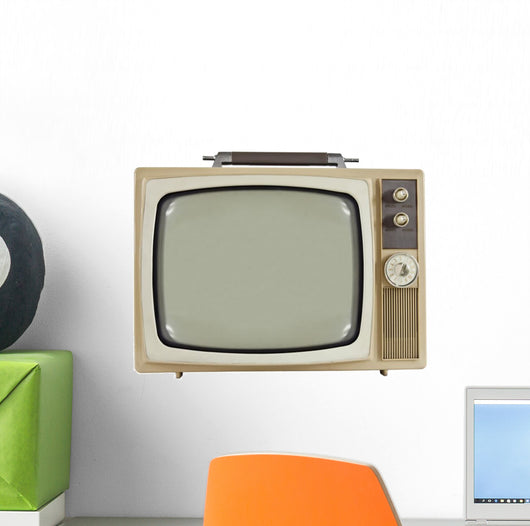 Vintage 1960's Television Wall Decal