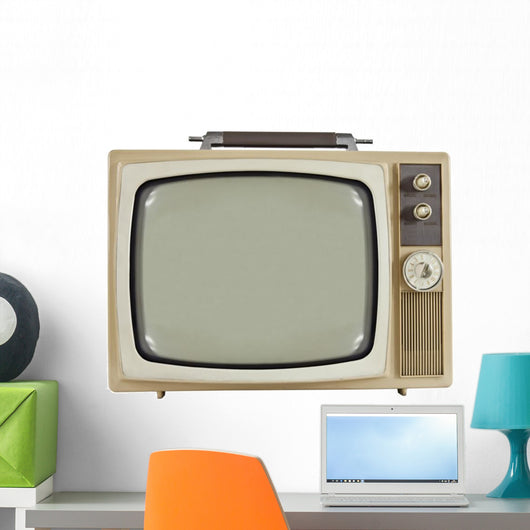 Vintage 1960's Television Wall Decal
