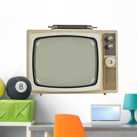 Vintage 1960's Television Wall Decal
