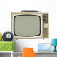Vintage 1960's Television Wall Decal