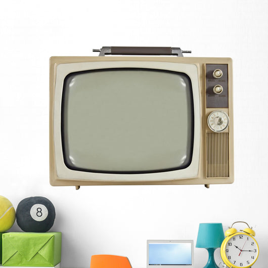 Vintage 1960's Television Wall Decal