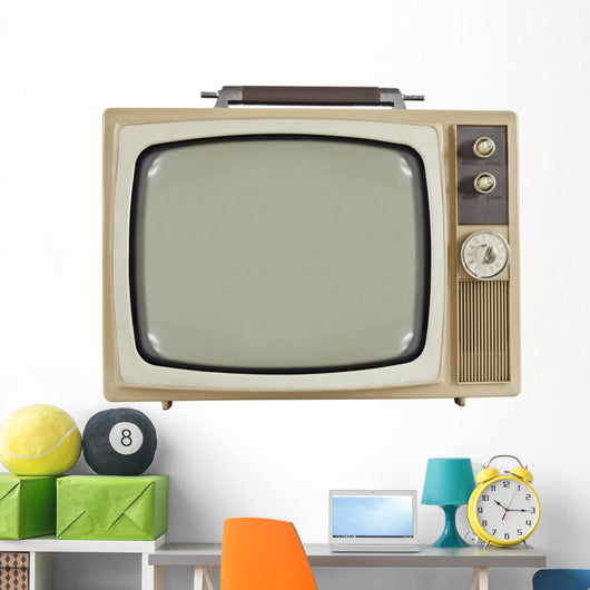 Vintage 1960's Television Wall Decal