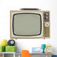 Vintage 1960's Television Wall Decal