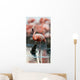 Portrait of the American Flamingo. Wall Mural