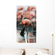 Portrait of the American Flamingo. Wall Mural