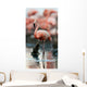 Portrait of the American Flamingo. Wall Mural