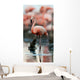 Portrait of the American Flamingo. Wall Mural