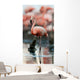 Portrait of the American Flamingo. Wall Mural