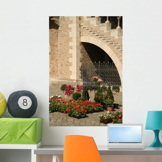 Blumenmarkt Vor Der Kirche Wall Mural