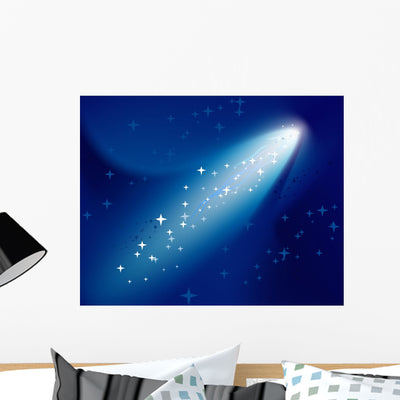 Comet Dark Blue Sky shown on a wall