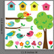 Trees Flowers Birds Wall Decal